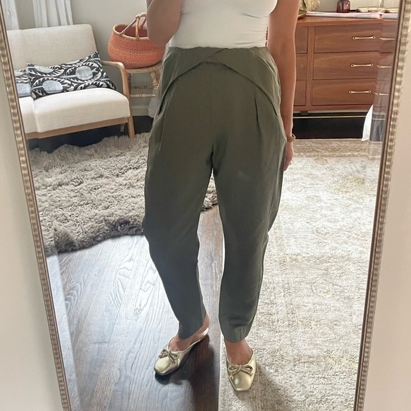 3.1 Phillip Lim Green Folded Front Pant - Picture 2 of 14